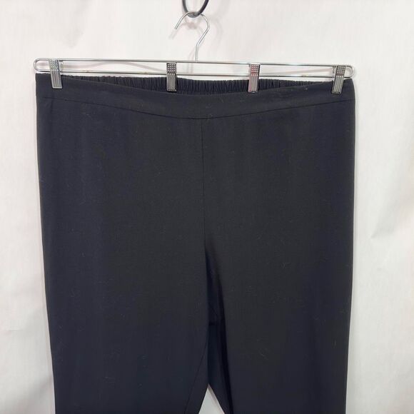Catherines Plus Size 24W Dress Pants Black Trousers Straight Leg Elastic 1506 - Picture 3 of 8